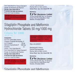 Glura M 1000mg Tablet