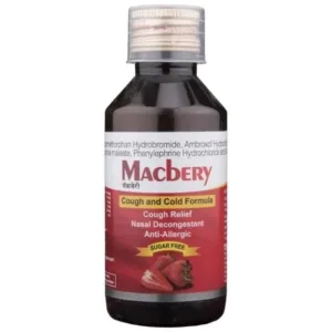 Macbery Syrup Strawberry Sugar Free