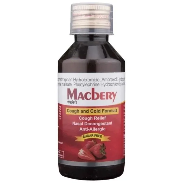 Macbery Syrup Strawberry Sugar Free