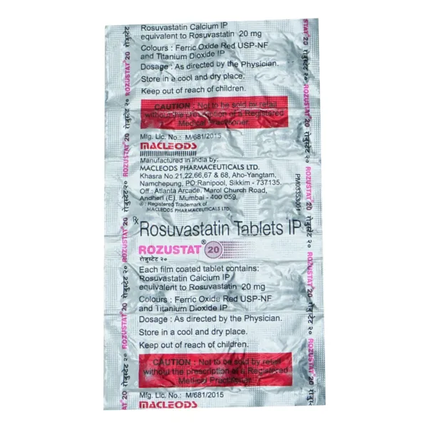 Rozustat 20 Tablet