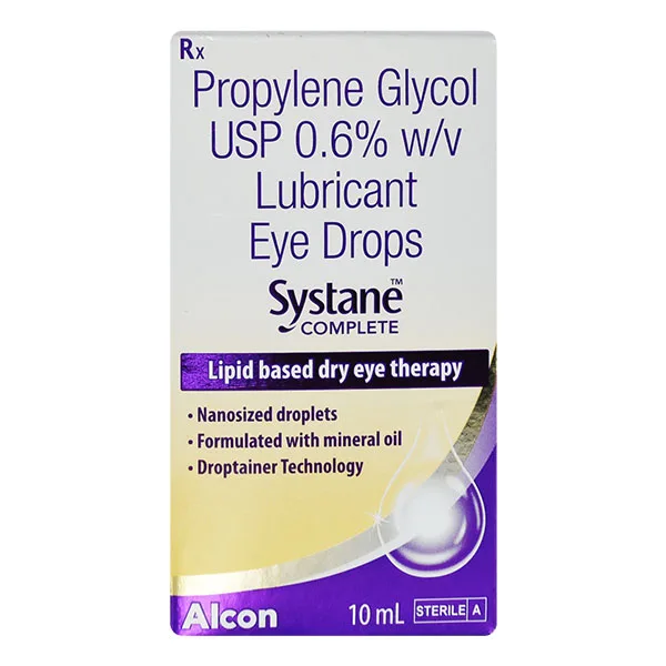 "Systane Complete Lubricant Eye Drop, Systane Complete Lubricant Eye Drop price, Systane Complete Lubricant Eye Drop alternatives, Propylene Glycol"