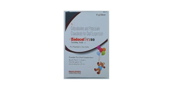 Zedocef CV 50 mg/31.25 mg Syrup