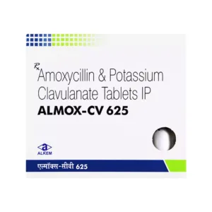 Almox CV 625 Tablet, Almox CV 625, Amoxicillin 500 mg Potassium Clavulanate 125 mg, Amoxicillin Clavulanate Tablet, Co-Amoxiclav Tablet, Antibiotic for Bacterial Infection, UTI Antibiotic, Respiratory Infection Medicine, Sinus Infection Antibiotic, Dental Infection Medicine, Skin Infection Treatment, Almox CV 625 Uses, Almox CV 625 Benefits, Broad Spectrum Antibiotic, Prescription Antibiotic Tablet, Alkem Laboratories Products, Amoxicillin Clavulanate Uses, Oral Antibiotic Tablet, Bacterial Infection Treatment, Antibiotic Medicine India.