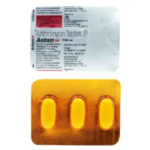 Azikem 500 Tablet, Azikem Tablet, Azithromycin 500 mg Tablet, Azithromycin Tablet, Macrolide Antibiotic, Antibiotic for Bacterial Infection, Respiratory Infection Medicine, Throat Infection Antibiotic, Tonsillitis Medicine, Sinus Infection Treatment, Ear Infection Medicine, Skin Infection Antibiotic, Azikem 500 Uses, Azikem 500 Benefits, Azithromycin Uses, Prescription Antibiotic Tablet, Alkem Laboratories Products, Bacterial Infection Treatment, Oral Antibiotic Medicine, Azithromycin 500 mg Uses.