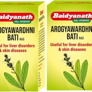 Baidyanath Arogyawardhni Bati, Arogyawardhni Bati benefits, Ayurvedic medicine for liver health, liver support tablet Ayurveda, digestive health Ayurvedic medicine, metabolism support tablet, detoxification Ayurvedic medicine, skin health Ayurvedic tablet, Baidyanath liver tonic, Arogyawardhni Bati uses