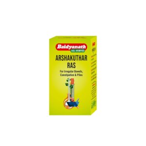 Baidyanath Arshakuthar Ras Tablet, Arshakuthar Ras benefits, Ayurvedic medicine for piles, hemorrhoids relief tablet, constipation Ayurvedic medicine, digestive health tablet, bowel regularity support, anorectal wellness Ayurvedic medicine, Baidyanath piles medicine, Arshakuthar Ras uses