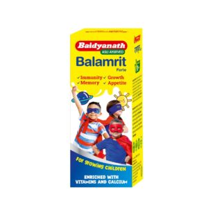 Baidyanath Balamrit Forte Syrup, Balamrit Forte benefits, Ayurvedic tonic for children, child growth syrup, immunity booster for kids, appetite booster syrup for children, digestive tonic for kids, bone strength syrup for children, Baidyanath Balamrit Forte uses, Ayurvedic health tonic for kids