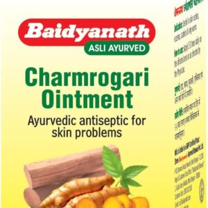 Baidyanath Charmrogari Ointment, Charmrogari Ointment benefits, Ayurvedic skin ointment, itching relief ointment, skin irritation cream Ayurveda, Neem skin care ointment, Ayurvedic skin wellness product, skin care ointment for itching, Baidyanath skin ointment, Charmrogari Ointment uses