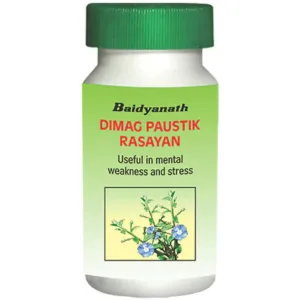 Baidyanath Dimag Paustik Rasayan Tablet, Dimag Paustik Rasayan benefits, Ayurvedic memory booster, Brahmi tablet for memory, concentration support supplement, brain health Ayurvedic medicine, cognitive wellness tablet, Shankhpushpi brain tonic, Baidyanath brain health tablet, Ayurvedic cognitive support supplement