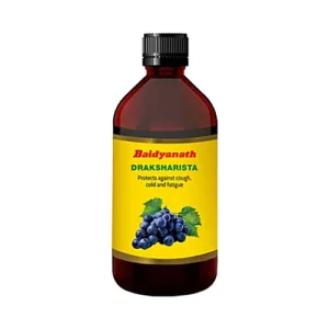 Baidyanath Draksharishta Syrup, Draksharishta benefits, Ayurvedic health tonic, digestive tonic Ayurveda, appetite booster syrup, energy and stamina tonic, Ayurvedic medicine for weakness, Draksharishta uses, Baidyanath vitality tonic, Ayurvedic rejuvenative tonic