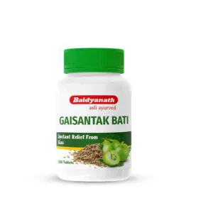 Baidyanath Gaisantak Bati Tablet, Gaisantak Bati benefits, Ayurvedic medicine for gas, bloating relief tablet, indigestion Ayurvedic medicine, digestive support tablet, flatulence relief Ayurvedic medicine, stomach gas treatment Ayurveda, Baidyanath digestive tablet, Gaisantak Bati uses
