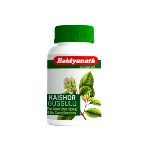 Baidyanath Kaishor Guggulu Tablet, Kaishor Guggulu benefits, Ayurvedic medicine for joints, blood purifier Ayurvedic tablet, skin health Ayurvedic medicine, detoxification Ayurvedic supplement, Guggulu tablet benefits, Ayurvedic joint support, Baidyanath Kaishor Guggulu uses, Ayurvedic wellness tablet