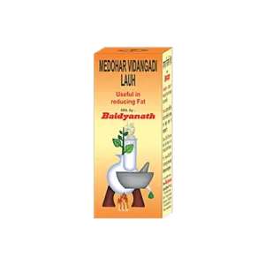Baidyanath Medohar Vidangadi Lauh, Medohar Vidangadi Lauh benefits, Ayurvedic weight management tablet, metabolism support Ayurvedic medicine, fat metabolism supplement Ayurveda, digestive health tablet, Ayurvedic wellness formula, Baidyanath Medohar uses, weight management Ayurvedic medicine, metabolic health support tablet