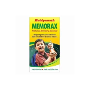 Baidyanath Memorax Tablet, Memorax Tablet benefits, Ayurvedic memory booster, Brahmi tablet for memory, concentration support supplement, brain health Ayurvedic medicine, cognitive wellness tablet, Shankhpushpi memory supplement, Baidyanath Memorax uses, Ayurvedic brain tonic tablet
