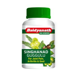 Baidyanath Singhanad Guggulu Tablet, Singhanad Guggulu benefits, Ayurvedic medicine for joint health, Guggulu tablet for mobility, Ayurvedic detoxification tablet, musculoskeletal wellness supplement, joint support Ayurvedic medicine, Triphala Guggulu tablet, Baidyanath joint care medicine, Singhanad Guggulu uses