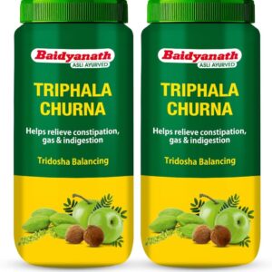 Baidyanath Triphala Churn, Triphala Churna benefits, Ayurvedic medicine for constipation, Triphala powder for digestion, digestive health Ayurvedic powder, natural detox Ayurvedic supplement, bowel regularity powder, gut health Ayurvedic medicine, Baidyanath Triphala uses, Triphala for digestive wellness