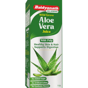 Baidyanath Wild Grove Aloe Vera Juice, Aloe Vera Juice benefits, Ayurvedic Aloe Vera Juice, digestive health juice, detox juice Ayurveda, Aloe Vera drink for skin health, immunity support juice, natural detox drink, Baidyanath Aloe Vera Juice, Ayurvedic wellness supplement