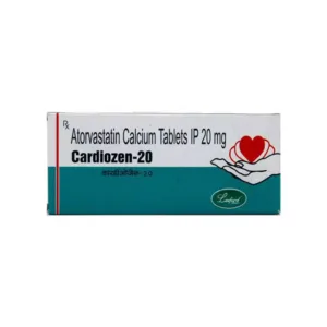 Cardiozen 20mg Tablet, Cardiozen 20 uses, Atorvastatin 20 mg Tablet, cholesterol medicine, high cholesterol treatment, statin medicine, lipid lowering tablet, heart health medicine, LDL cholesterol reduction, triglyceride control medicine, cardiovascular protection tablet, Atorvastatin tablet uses, cholesterol management medicine, prescription statin tablet.