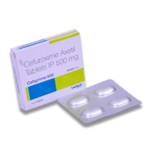 Cefaprime 500mg Tablet, Cefaprime Tablet uses, Cefuroxime Axetil 500 mg, antibiotic tablet, bacterial infection medicine, UTI treatment tablet, respiratory infection medicine, sinus infection antibiotic, throat infection medicine, pneumonia treatment tablet, skin infection antibiotic, cephalosporin antibiotic, Cefuroxime tablet uses, prescription antibiotic medicine.