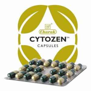 Charak Cytozen Capsule, Cytozen Capsule uses, antioxidant capsule, Ayurvedic antioxidant supplement, immunity booster capsule, cellular health supplement, detoxification support capsule, healthy aging supplement, herbal antioxidant capsule, Charak wellness supplement, free radical protection, immune support capsule