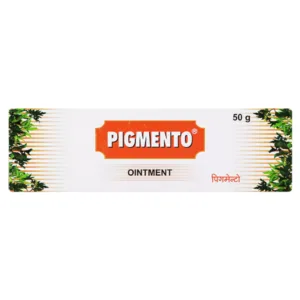 Charak Pigmento Ointment, Pigmento Ointment uses, Ayurvedic skin ointment, skin pigmentation ointment, herbal skin care ointment, skin nourishment cream, Ayurvedic skin wellness product, skin health ointment, Pigmento benefits, Charak skin care product, herbal skin support ointment