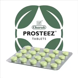 Charak Prosteez Tablet, Prosteez Tablet uses, prostate health tablet, Ayurvedic prostate supplement, urinary health tablet, urine flow support, men's wellness supplement, prostate care tablet, bladder health supplement, Charak prostate tablet, urinary comfort tablet, Ayurvedic men's health