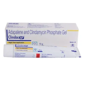 Clindac AP Gel, Clindac AP, Clindamycin Adapalene Gel, Adapalene Gel, Clindamycin Phosphate Gel, Acne Treatment Gel, Pimple Removal Gel, Anti Acne Gel, Blackhead Treatment, Whitehead Treatment, Acne Vulgaris Medicine, Prescription Acne Gel, Clindac AP Uses, Clindac AP Benefits, Dermatologist Recommended Acne Treatment, Alkem Laboratories Products, Topical Retinoid Gel, Acne Care Gel, Skin Clearing Gel, Acne Medication.