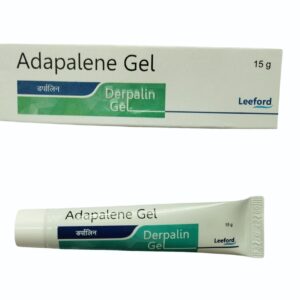 Derpalin 0.1% Gel, Derpalin Gel uses, Adapalene 0.1% Gel, acne treatment gel, pimple removal gel, blackhead treatment gel, whitehead treatment gel, anti acne gel, acne vulgaris treatment, retinoid gel, oily skin acne treatment, prescription acne medicine, acne control gel, skincare for acne prone skin.