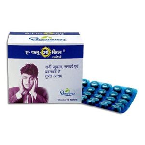 Dhootapapeshwar A Flu-O-Cil Forte Tablet, A Flu-O-Cil Forte benefits, Ayurvedic fever tablet, cold and cough Ayurvedic medicine, flu relief tablet, seasonal fever Ayurvedic medicine, headache and cold relief tablet, respiratory wellness Ayurvedic formulation, Dhootapapeshwar A Flu-O-Cil Forte uses, Ayurvedic flu support tablet