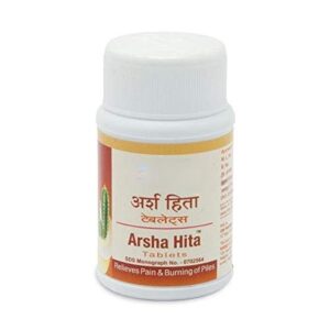 Dhootapapeshwar Arsha Hita Tablet, Arsha Hita Tablet benefits, Ayurvedic piles support tablet, anorectal health supplement, digestive wellness tablet, bowel regularity Ayurvedic medicine, piles care Ayurvedic formulation, gastrointestinal wellness tablet, Dhootapapeshwar Arsha Hita uses, Ayurvedic digestive support tablet