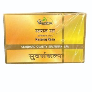 Dhootapapeshwar Rasaraj Rasa Standard Quality Suvarnakalpa Tablet, Rasaraj Rasa Tablet, Standard Quality Suvarnakalpa, Ayurvedic Strength Support, Neuromuscular Wellness Ayurvedic Medicine, Suvarna Bhasma Formula, Joint Health Support, Vitality and Stamina Supplement, Rasayana Ayurvedic Medicine, Dhootapapeshwar Rasaraj Rasa Uses, Muscle and Nerve Support Formula, Ayurvedic Energy Supplement, Rasaraj Rasa Benefits, Vata Balance Medicine, Traditional Ayurvedic Medicine, Dhootapapeshwar Products, Dhatu Nourishment Formula, Classical Ayurvedic Rasashastra Medicine, Wellness Support Supplement, Ayurvedic Health Supplement.