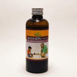Dhootapapeshwar Saraswatarishta, Saraswatarishta benefits, Ayurvedic memory tonic, Brahmi syrup, concentration support Ayurvedic medicine, nervous system health supplement, brain wellness tonic, cognitive support Ayurvedic formulation, Dhootapapeshwar Saraswatarishta uses, Ayurvedic mental wellness tonic