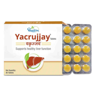 Dhootapapeshwar Yacrujjay Tablet, Yacrujjay Tablet benefits, Ayurvedic liver support tablet, liver wellness supplement, digestive health Ayurvedic medicine, detox support tablet, Kalmegh liver formulation, metabolic balance supplement, Dhootapapeshwar Yacrujjay uses, Ayurvedic liver care tablet