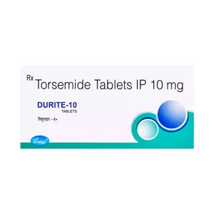 Durite 10mg Tablet, Durite Tablet uses, Torsemide 10 mg Tablet, diuretic medicine, edema treatment tablet, fluid retention medicine, hypertension medicine, swelling reduction tablet, loop diuretic medicine, blood pressure control tablet, kidney fluid retention treatment, heart failure edema medicine, Torsemide tablet uses, prescription diuretic medicine.