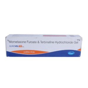 Elmovel TF Gel, Elmovel TF Gel uses, Mometasone Terbinafine Gel, antifungal gel, fungal infection treatment gel, ringworm treatment gel, athlete foot gel, jock itch treatment, itching relief gel, fungal skin infection medicine, steroid antifungal gel, skin inflammation treatment, prescription skin gel, fungal rash treatment.