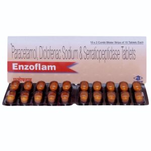 Enzoflam Tablet, Enzoflam Uses, Enzoflam Benefits, Diclofenac Potassium Paracetamol Serratiopeptidase Tablet, Pain Relief Tablet, Anti-inflammatory Medicine, Swelling Relief Medicine, Arthritis Pain Tablet, Joint Pain Medicine, Muscle Pain Relief Tablet, Dental Pain Medicine, Postoperative Pain Relief, Sports Injury Medicine, Fever and Pain Tablet, Prescription Painkiller, Diclofenac Combination Tablet, Alkem Laboratories Products, Pain and Inflammation Tablet, Serratiopeptidase Tablet, Analgesic Tablet.