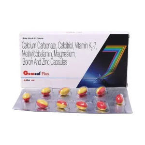 Gemcal Plus Soft Gelatin Capsule, Gemcal Plus Capsule, Gemcal Plus Softgel, Calcium Soft Gelatin Capsule, Calcitriol Capsule, Calcium and Active Vitamin D3 Supplement, Bone Health Supplement, Calcium Deficiency Supplement, Osteoporosis Support Capsule, Bone Strength Supplement, Calcium Carbonate Capsule, Gemcal Plus Uses, Gemcal Plus Benefits, Calcitriol Uses, Vitamin D3 Softgel Capsule, Alkem Laboratories Products, Skeletal Health Supplement, Daily Calcium Supplement, Bone Mineral Density Support, Calcium Supplement India.