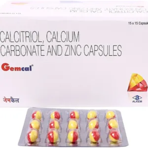 Gemcal Soft Gelatin Capsule, Gemcal Capsule, Gemcal Softgel, Calcium Soft Gelatin Capsule, Calcitriol Capsule, Calcium and Vitamin D3 Supplement, Bone Health Supplement, Calcium Deficiency Supplement, Osteoporosis Support Capsule, Bone Strength Supplement, Calcium Carbonate Capsule, Gemcal Uses, Gemcal Benefits, Calcitriol Uses, Vitamin D3 Softgel Capsule, Alkem Laboratories Products, Skeletal Health Supplement, Daily Calcium Supplement, Bone Mineral Density Support, Calcium Supplement India.