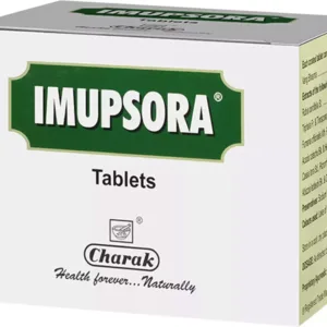 Imupsora Tablet, Charak Imupsora Tablet, psoriasis support tablet, Ayurvedic skin supplement, skin health tablet, herbal skin care supplement, psoriasis wellness support, skin detox tablet, itching relief supplement, Ayurvedic skin wellness, Charak skin care, skin health support tablet