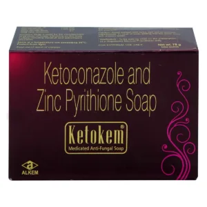 Ketokem Soap, Ketokem Soap for Skin Infections, Ketoconazole Soap, Antifungal Soap, Medicated Soap for Fungal Infection, Ringworm Soap, Athlete's Foot Soap, Jock Itch Soap, Skin Infection Soap, Ketoconazole Cleansing Soap, Antifungal Skin Cleanser, Ketokem Soap Uses, Ketokem Soap Benefits, Soap for Fungal Skin Infection, Dermatologist Recommended Antifungal Soap, Alkem Laboratories Products, Skin Hygiene Soap, Medicated Skin Soap, Fungal Infection Treatment Soap, Antifungal Bath Soap.