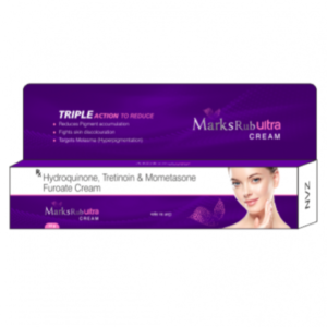 Marksrub Ultra Cream, Marksrub Ultra Cream uses, Hydroquinone Tretinoin Mometasone Cream, melasma treatment cream, pigmentation cream, dark spot removal cream, hyperpigmentation treatment, skin lightening cream, uneven skin tone cream, facial pigmentation treatment, prescription depigmenting cream, melasma cream, skin brightening cream, dark patch treatment.