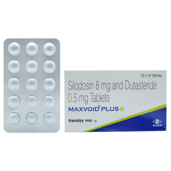 Maxvoid Plus 8 Tablet for Benign Prostatic Hyperplasia (BPH) & Urinary ...