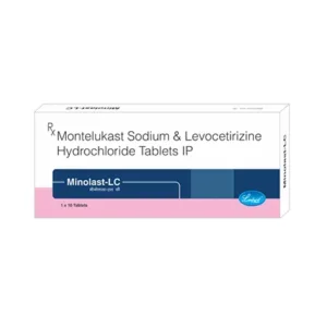 Minolast-LC Tablet, Minolast LC Tablet uses, Levocetirizine Montelukast Tablet, allergy medicine, allergic rhinitis treatment, anti allergic tablet, sneezing medicine, nasal congestion tablet, respiratory allergy treatment, Montelukast Levocetirizine uses, seasonal allergy medicine, breathing problem tablet, allergy relief medicine, anti asthma allergy tablet.