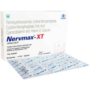 Nervmax-XT Capsule, Nervmax XT Capsule, Methylcobalamin Capsule, Alpha Lipoic Acid Capsule, Benfotiamine Capsule, Vitamin B12 Supplement, Nerve Health Supplement, Neurotropic Vitamin Capsule, Peripheral Nerve Support, Neuropathy Nutritional Supplement, B Complex Capsule, Nervmax-XT Uses, Nervmax-XT Benefits, Nerve Regeneration Supplement, Antioxidant Nerve Support, Alkem Laboratories Products, Neurological Health Supplement, Vitamin B12 and Alpha Lipoic Acid, Nerve Care Capsule, Nutritional Supplement for Nerves.