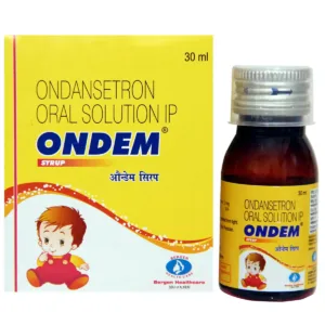 Ondem Syrup, Ondansetron Syrup, Ondem Syrup Uses, Ondem Syrup Benefits, Ondansetron Oral Solution, Antiemetic Syrup, Nausea Syrup, Vomiting Medicine for Children, Vomiting Syrup for Adults, Chemotherapy Nausea Medicine, Postoperative Vomiting Medicine, Radiotherapy Nausea Treatment, 5 HT3 Receptor Antagonist, Ondansetron Uses, Pediatric Antiemetic Syrup, Prescription Vomiting Medicine, Alkem Laboratories Products, Nausea Relief Syrup, Ondansetron Oral Syrup, Vomiting Treatment Medicine.