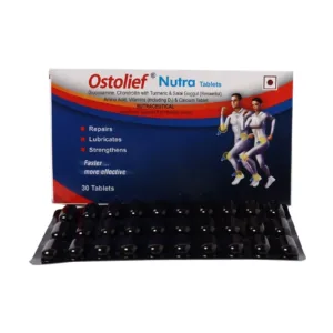 Ostolief Nutra Tablet, Ostolief Tablet uses, bone health supplement, calcium tablet, bone strength supplement, joint health tablet, vitamin D3 supplement, bone density support, skeletal health supplement, Charak Ostolief Nutra, calcium and vitamin D tablet, bone care supplement
