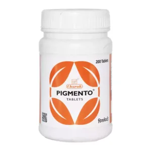 Pigmento Tablet, Pigmento Tablet uses, skin health tablet, Ayurvedic skin supplement, skin pigmentation support, skin nourishment tablet, healthy skin supplement, Ayurvedic skin care tablet, skin wellness supplement, Charak Pigmento Tablet, skin vitality support