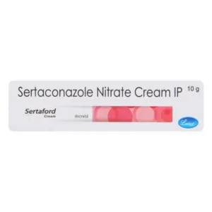 Sertaford 2% Cream, Sertaford Cream uses, Sertaconazole Nitrate 2% Cream, antifungal cream, ringworm treatment cream, athlete's foot cream, jock itch cream, candidiasis treatment cream, fungal infection cream, Sertaconazole cream uses, itching relief cream, antifungal skin cream, dermatophyte infection treatment, fungal skin disease cream.
