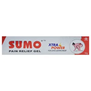 Sumo Pain Relief Gel, Sumo Gel, Pain Relief Gel, Diclofenac Gel, Muscle Pain Gel, Joint Pain Relief Gel, Back Pain Gel, Neck Pain Gel, Sprain Relief Gel, Sports Injury Gel, Anti-inflammatory Gel, Topical Pain Relief Gel, Sumo Gel Uses, Sumo Gel Benefits, Musculoskeletal Pain Gel, Fast Pain Relief Gel, Alkem Laboratories Products, Arthritis Pain Gel, Cooling Pain Relief Gel, Topical Analgesic Gel.