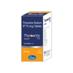 Thyroactiv 75 Tablet, Thyroactiv 75 benefits, thyroid health supplement, thyroid support tablet, metabolism support supplement, hormonal balance tablet, thyroid wellness supplement, energy booster tablet, fatigue relief supplement, Leeford Thyroactiv 75, thyroid nutrition tablet, metabolism booster supplement, thyroid care tablet, wellness supplement for thyroid health.